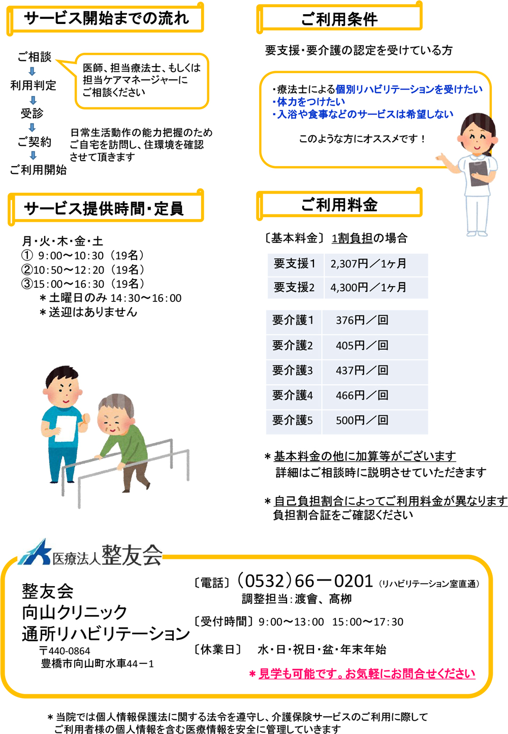 豊橋整形外科 向山クリニック・通所リハビリテーションのご案内・2